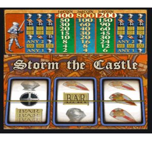 สนุกสร้างรายได้กับ การพนัน เกมสล็อต Storm the Castle  