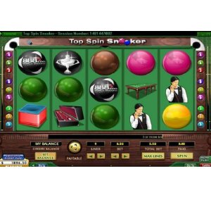 เกมสนุกเกอร์ออนไลน์ ลุ้นสนุกกับซอฟต์แวร์เกมสล็อต Top Spin Snooker 